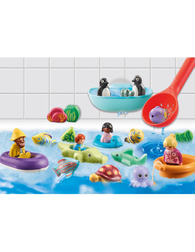 Playmobil - 1.2.3 Calendar Craciun - Distractie Pe Apa,71086