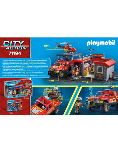 Playmobil - Camion De Pompieri Cu Furtun,71194
