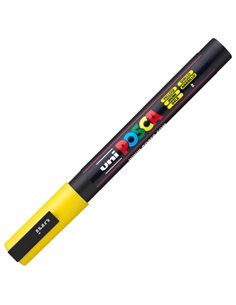 Marker UNI Posca PC-3M, varf 0.9 - 1.3 mm, Galben 2