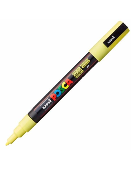 Marker UNI Posca PC-3M, varf 0.9 - 1.3 mm, Galben Solar