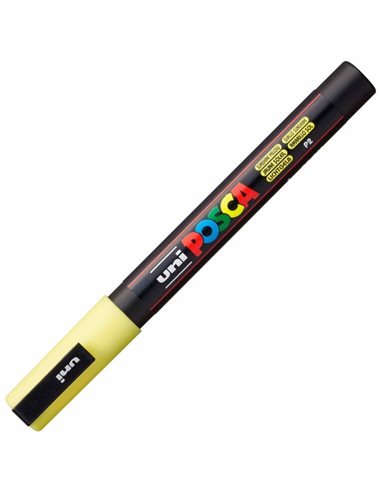 Marker UNI Posca PC-3M, varf 0.9 - 1.3 mm, Galben Solar