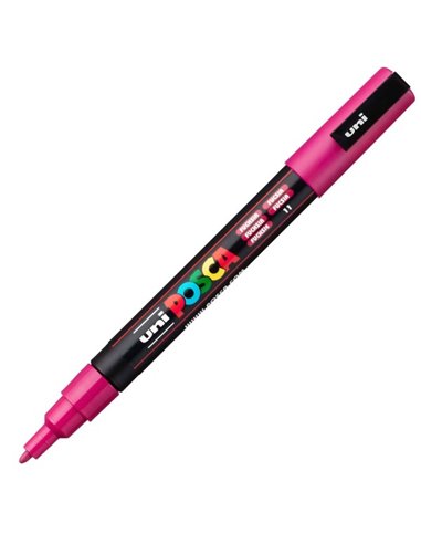 Marker UNI Posca PC-3M, varf 0.9 - 1.3 mm, Fuchsia