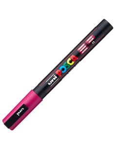 Marker UNI Posca PC-3M, varf 0.9 - 1.3 mm, Fuchsia 2