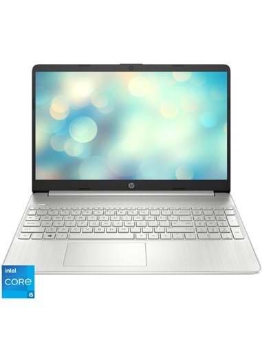 6M280EA#AKE,Laptop HP 15.6'' 15s-fq5026nq, FHD, Procesor Intel Core i5-1235U, 16GB DDR4, 512GB SSD, Intel Iris Xe, Free DOS, Sil