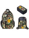 Set scoala ST.RIGHT Army 1 -  Ghiozdan, penar echipat si sac incaltamine