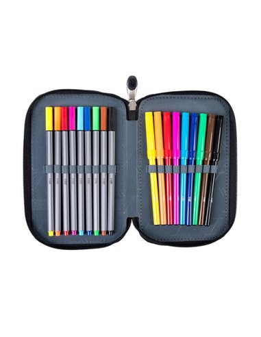 Set scoala ST.RIGHT Army 1 -  Ghiozdan, penar echipat si sac incaltamine