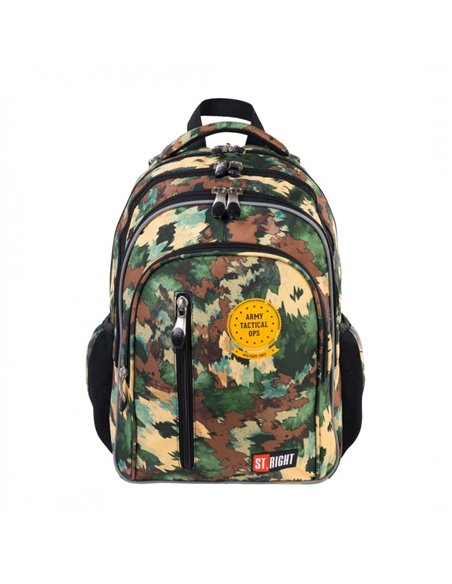Set scoala ST.RIGHT Army 1 -  Ghiozdan, penar echipat si sac incaltamine
