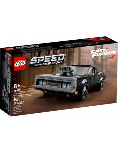 Lego Speed Champions - Dodge Charger R/T 1970 Furios si iute 76912, 345 piese