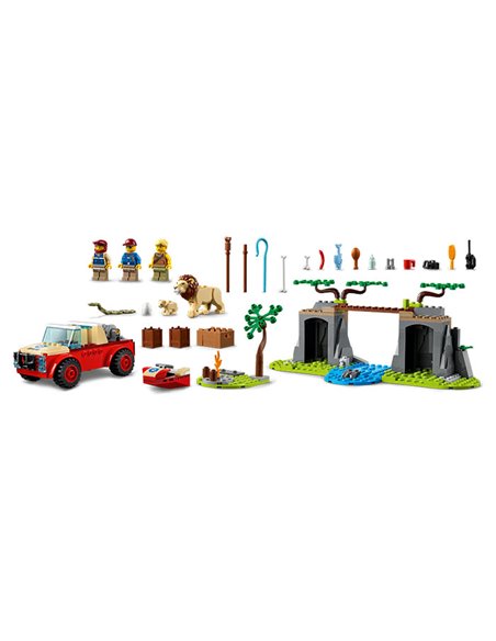 Lego City Masina De Teren Pentru Salvarea Animalelor Salbatice 60301