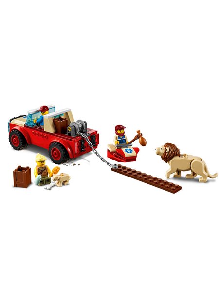 Lego City Masina De Teren Pentru Salvarea Animalelor Salbatice 60301