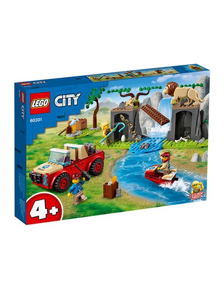 Lego City Masina De Teren Pentru Salvarea Animalelor Salbatice 60301