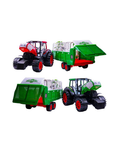 Tractor cu remorca si animale, 76 cm,ROB-0488-154