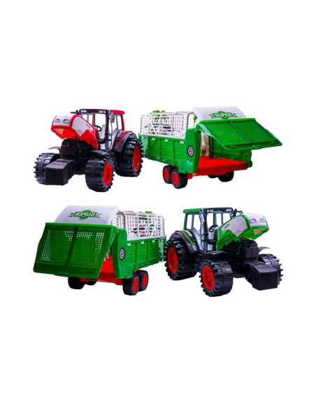 Tractor cu remorca si animale, 76 cm,ROB-0488-154