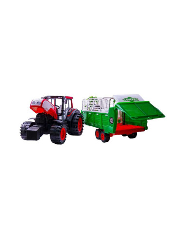 Tractor cu remorca si animale, 76 cm,ROB-0488-154