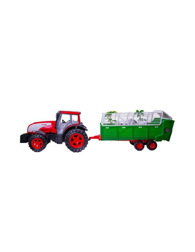 Tractor cu remorca si animale, 76 cm,ROB-0488-154