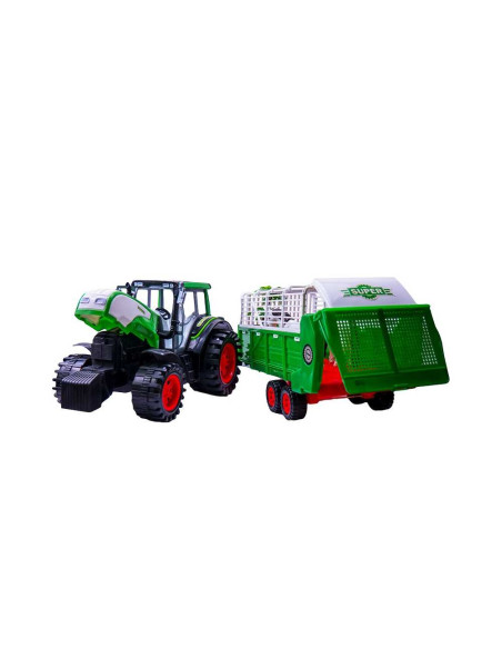 Tractor cu remorca si animale, 76 cm,ROB-0488-154