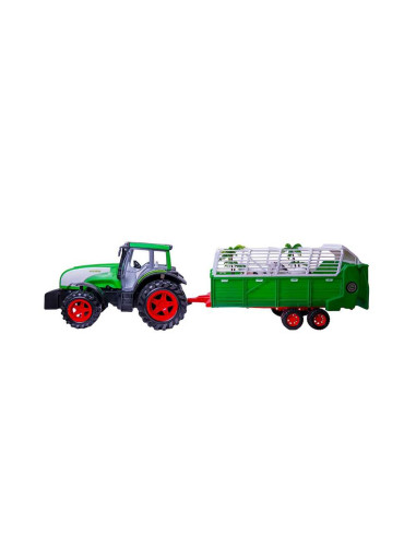 Tractor cu remorca si animale, 76 cm,ROB-0488-154