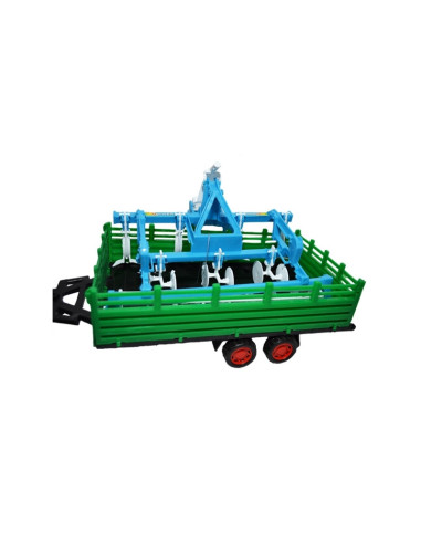 Tractor cu remorca si utilaj, 51 cm,ROB-0488-213