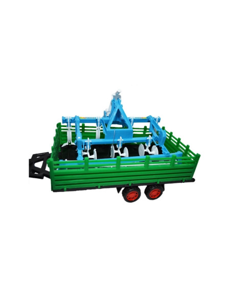 Tractor cu remorca si utilaj, 51 cm,ROB-0488-213