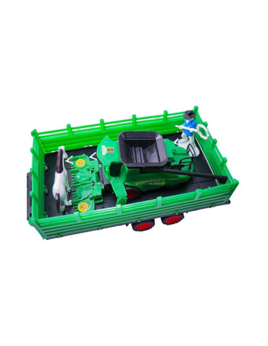 Tractor cu remorca si combina,ROB-0488-218