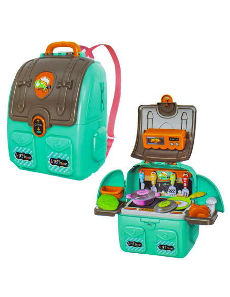 Play set bucatarie, in ghiozdanel, pentru baieti,ROB-628-6