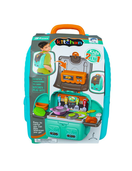 Play set bucatarie, in ghiozdanel, pentru baieti,ROB-628-6