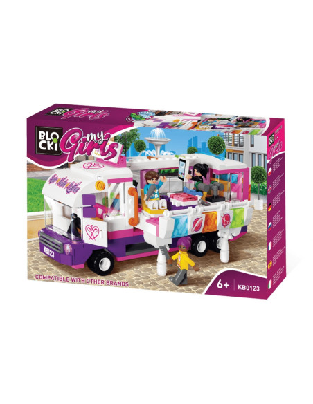 Blocki My Girls, Salonul de coafura mobil, 375 piese,ROB-KB0123