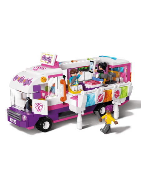 Blocki My Girls, Salonul de coafura mobil, 375 piese,ROB-KB0123