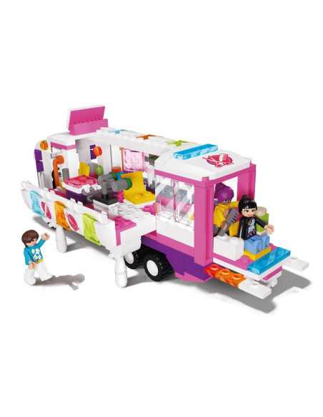 Blocki My Girls, Salonul de coafura mobil, 375 piese,ROB-KB0123