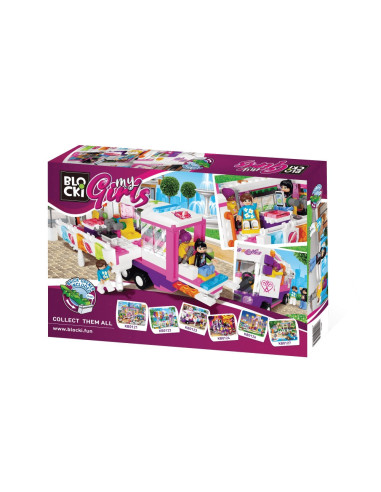 Blocki My Girls, Salonul de coafura mobil, 375 piese,ROB-KB0123