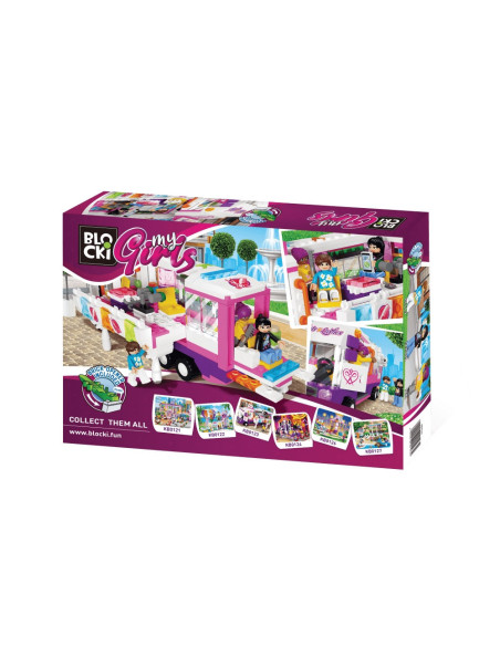 Blocki My Girls, Salonul de coafura mobil, 375 piese,ROB-KB0123
