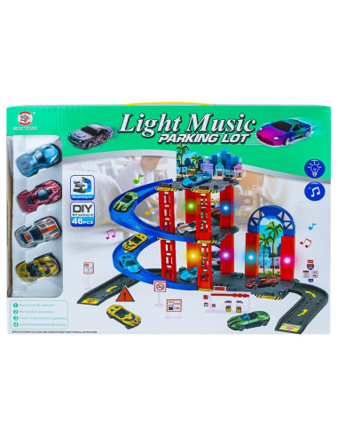 Set parcare cu lumina si sunet, 46 piese,ROB-0908-76A