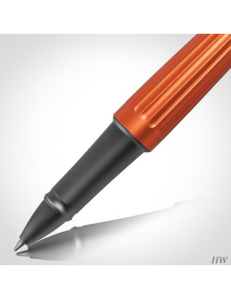 40302030,Roller Aero Diplomat, Corp Aluminiu, Mat, Cu Striatii, Accesorii Cromate, Culoare Portocaliu Herlitz