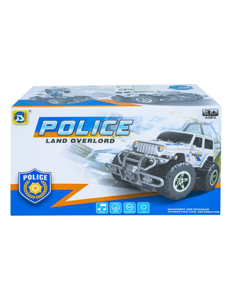 Masina politie transformabila, cu baterii,ROB-9919