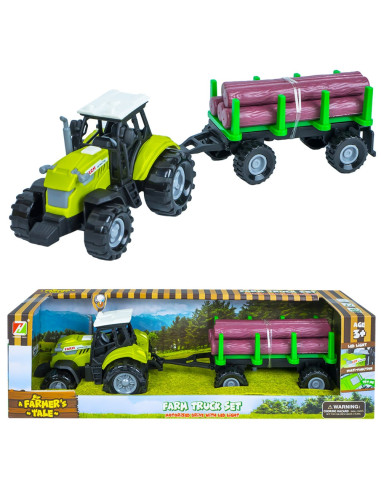 Tractor cu remorca lemne, cu baterii,ROB-550-10P