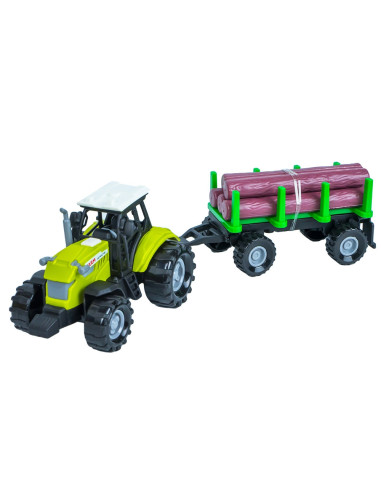 Tractor cu remorca lemne, cu baterii,ROB-550-10P