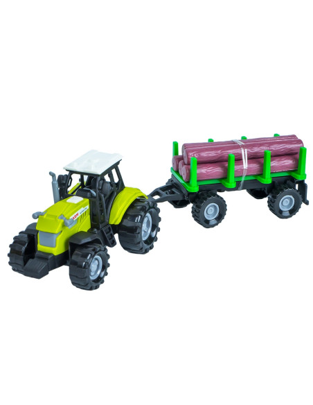 Tractor cu remorca lemne, cu baterii,ROB-550-10P
