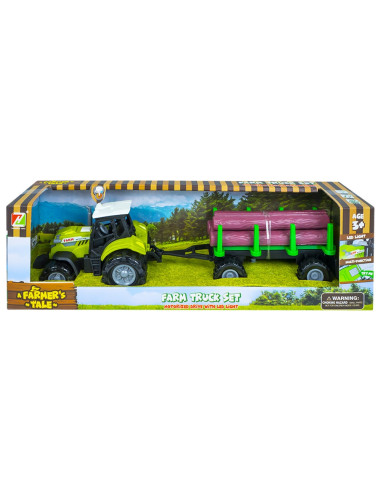 Tractor cu remorca lemne, cu baterii,ROB-550-10P