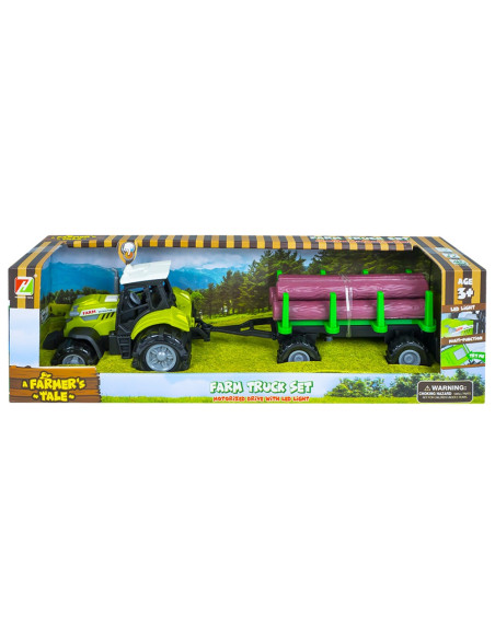 Tractor cu remorca lemne, cu baterii,ROB-550-10P