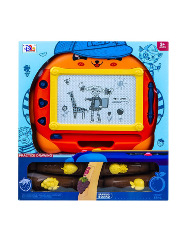 Tablita magica, cu suport + stampile,ROB-CJ6005-2PM