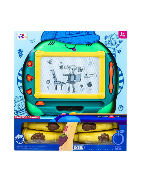 Tablita magica, cu suport + stampile,ROB-CJ6005-3PM