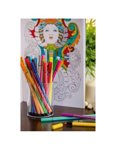 SW66812,Set carioci Stabilo Pen 68 Mini, 12 culori