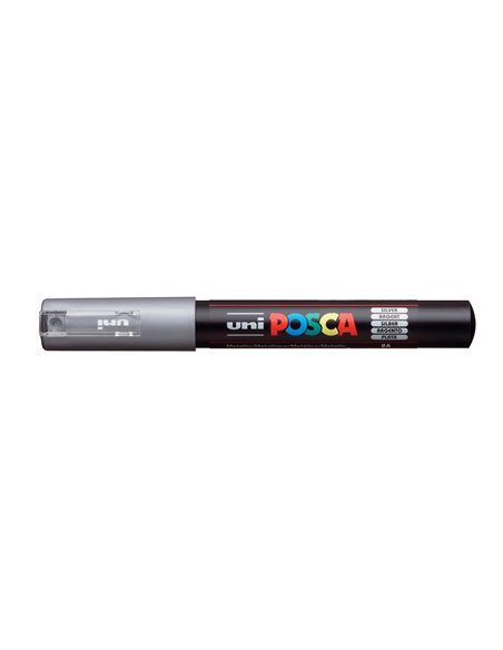 Marker Uni PC-1M Posca 0.7MM - Argintiu - M230