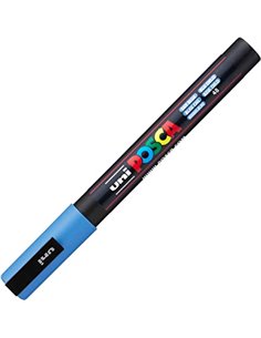 Marker Uni PC-3M Posca M1175, 0.7-1.3 mm, Sky bleu 2