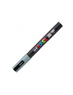 Marker UNI Posca PC-3M, varf 0.9 - 1.3 mm, Gri 2