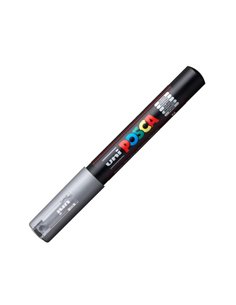 Marker Uni PC-1M Posca 0.7 - 1 mm, M230, Argintiu 2