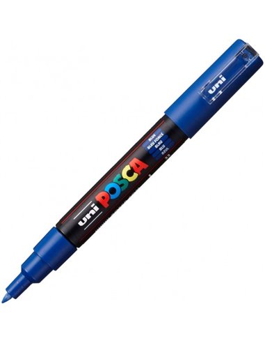 Marker UNI Posca PC-1M, varf 0.7 mm, Albastru