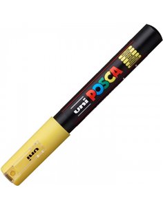 Marker UNI Posca PC-1M, varf 0.7 - 1 mm, Galben 2