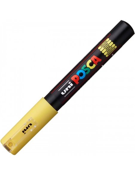 Marker UNI Posca PC-1M, varf 0.7 mm, Galben