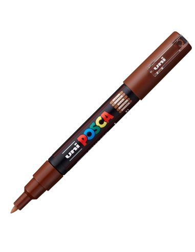 Marker UNI Posca PC-1M, varf 0.7 mm, Maro